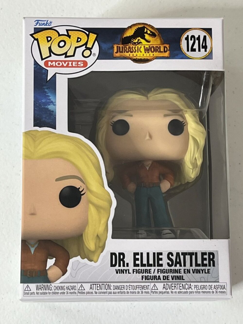 Funko Pop Jurassic World #1214 Dr Ellie Sattler Vinyl Figure Collectible NIB